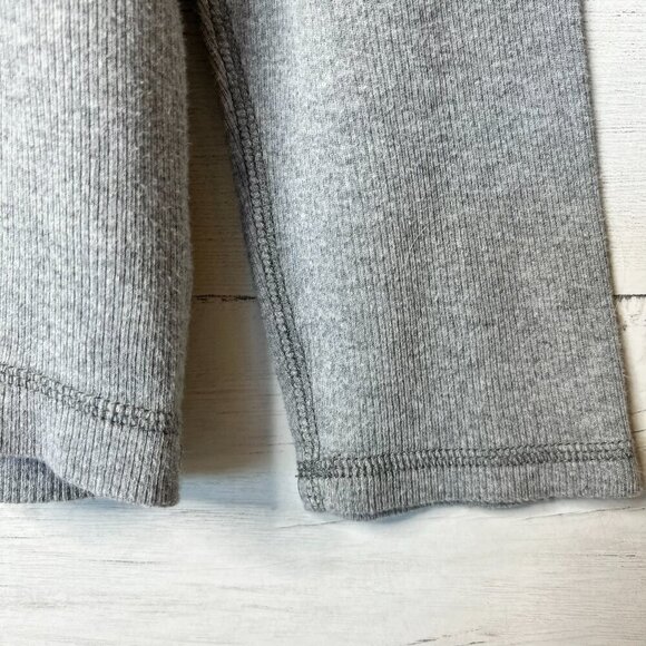 Quiksilver Top Womens SZ Small Gray Thermal Long Sleeve Cotton Blend Minimalist - Picture 5 of 16